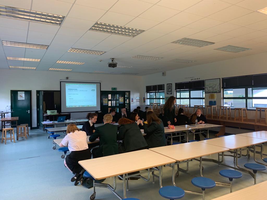SentinusNI's tweet photo. Great first day back with year 14 doing UCAS at Newbridge Int College πππ
#STEM #stemprogrammes #sentinus #UCAS #future #skills #jobs #postprimaryeducation #university #interactivelearning #northernireland https://t.co/9OO3HN8ywI