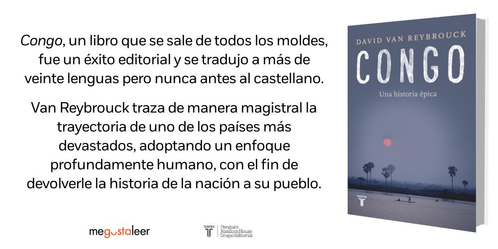 tauruseditorial's tweet photo. «Una excelente defensa de la importancia del Congo para la historia mundial y su permanente centralidad en un tiempo de resurgimiento del colonialismo económico, esta vez por parte de China.» Kirkus Reviews https://t.co/sAM1lzTC4P #CongoVR, de David van Reybrouck https://t.co/aWEEbB0ni2
