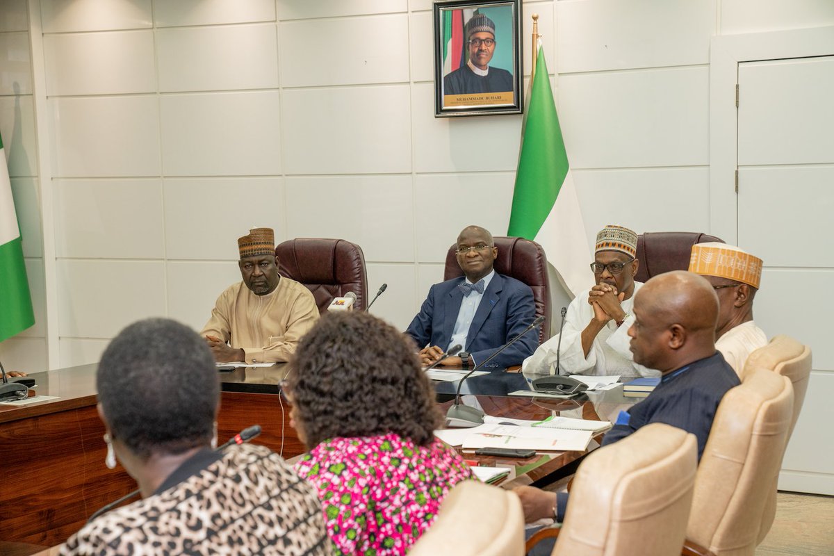 Today we met with the Board of Directors of the Federal Mortgage Bank of Nigeria. Access to housing is now much easier since the reduction of equity contribution from 5% to 0% for those seeking loans up to N5 Million & 15% to 10% for applicants seeking over N5 Million. https://t.co/B5asQPk16w
