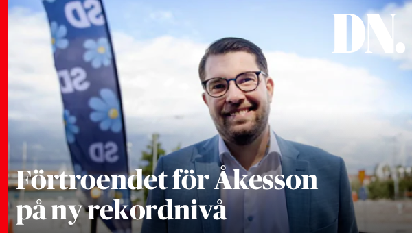 dagensnyheter's tweet photo. Förtroendet för SD-ledaren Jimmie Åkesson på rekordnivå, visar DN/Ipsos
https://t.co/tV1GM8SZOY https://t.co/0Qr3PYyhCk