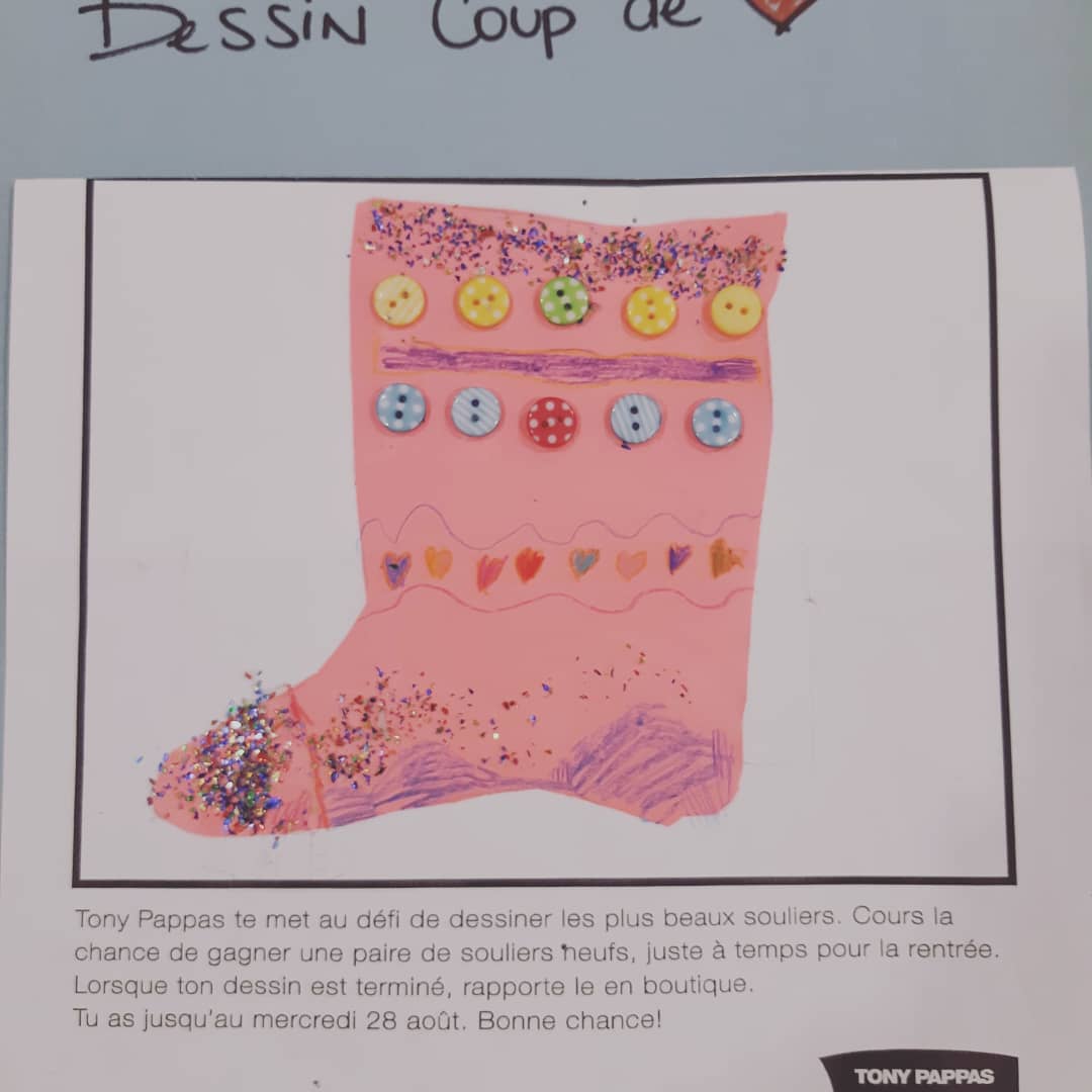 Wow! Quelle magnifique vitrine avec tous les dessins de vos petits artistes! Félicitations à Léopold et Maélie, nos deux gagnants! 😍🖍