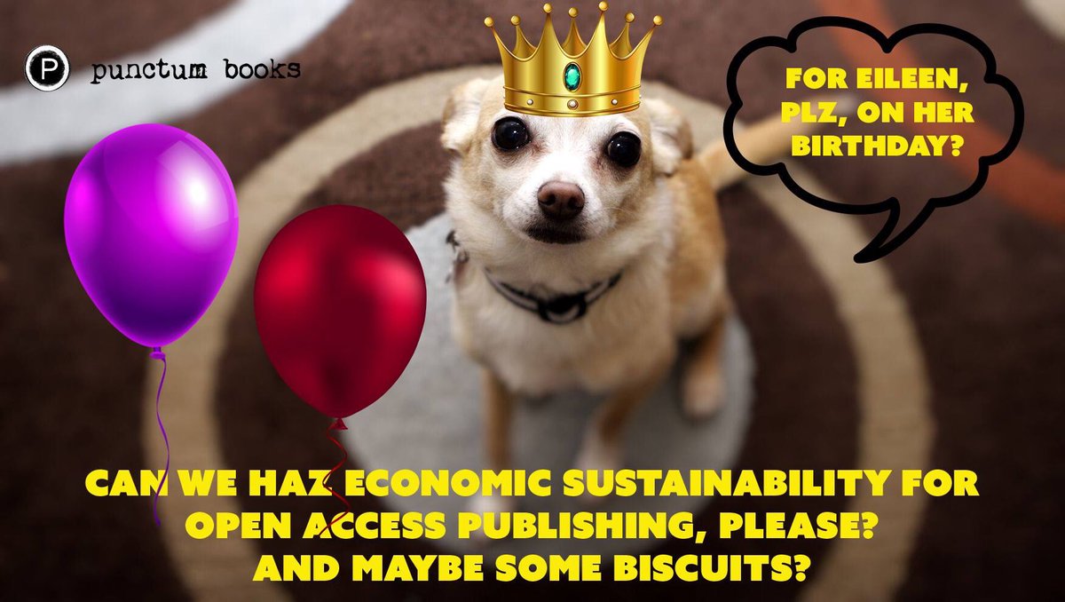 Eileen π A. Fradenburg Joy (@eileenajoy) on Twitter photo Today is my birthday and I would love nothing better for my birthday than new subscribers to <a href="/punctum_books/">punctum π¬ books</a>. Everything worth doing in life is best done in the company of friends who know other worlds are possible: punctumbooks.com/support #OpenAccess #Love #PleaseGive #Begging π₯³ Today is my birthday and I would love nothing better for my birthday than new subscribers to <a href="/punctum_books/">punctum π¬ books</a>. Everything worth doing in life is best done in the company of friends who know other worlds are possible: punctumbooks.com/support #OpenAccess #Love #PleaseGive #Begging π₯³