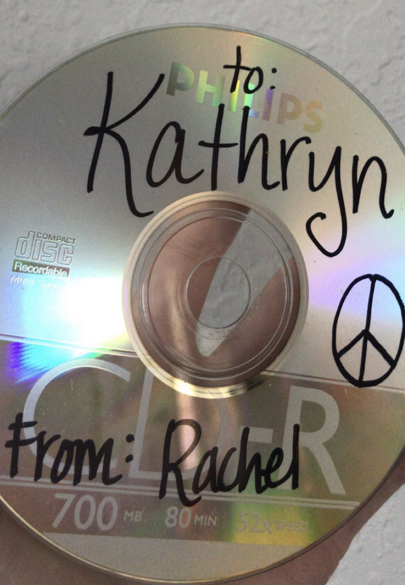 kathryn_adney's tweet photo. One time I had a babysitter named Rachel and when we would go anywhere I would point out a song I liked and one day she surprised me with a cd with all my favorite songs with my name on it and to this day that was the sweetest thing anyone has ever done for me https://t.co/E2yjpn4Uc4