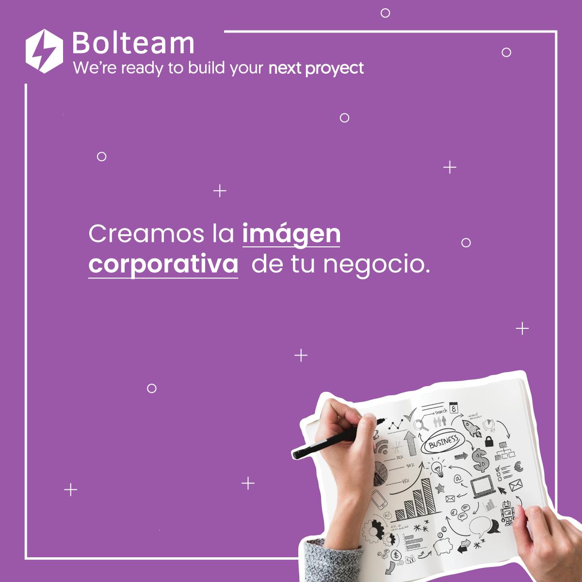 Bolteam_'s tweet photo. En Bolteam ⚡️ creamos diseños únicos de logotipos hasta toda la imagen corporativa completa para tu negocio.

#Branding #ImagenCorporativa #Marketing #MarketingDigital #Ads #Logo #Design https://t.co/wO8Iqn6Xpt