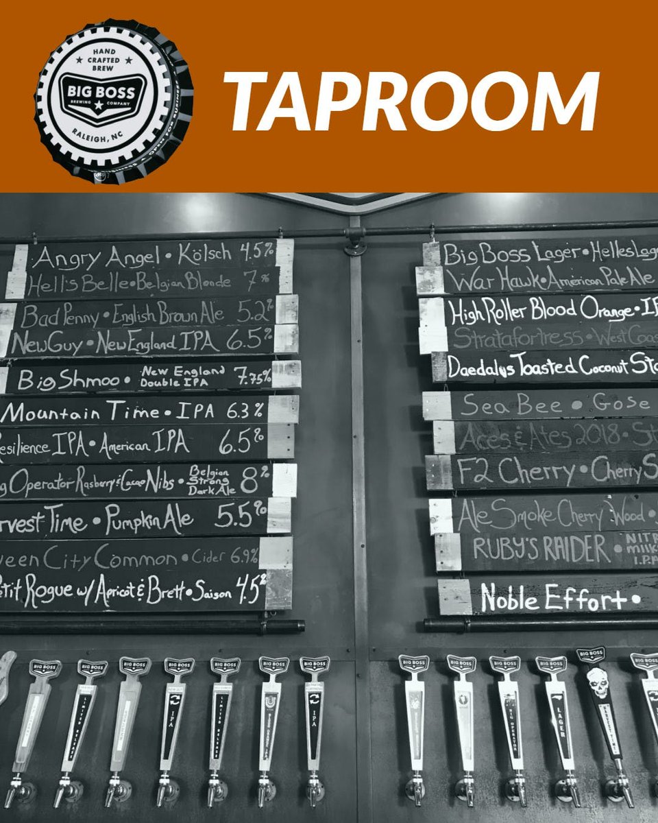 Special releases in the taproom!  Some are just new to you!    #bigbosstaproom #ncbeer