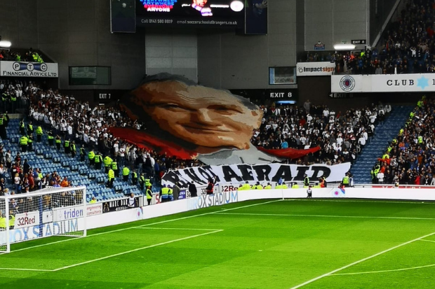 Glasgow Times On Twitter Legia Warsaw Fans Unveil Giant Pope