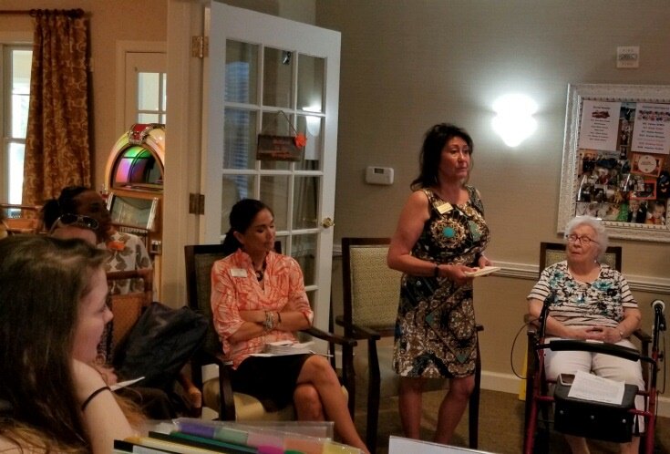 SunriseSrLiving's tweet photo. Sunrise at Five Forks, GA, hosted a “Dinner with the Doc” session to learn about late life depression. Residents and families enjoyed a delicious meal, great information, and insightful conversations. #LiveWithLearning https://t.co/OaLUUAmgl0 https://t.co/buLv8I1ZV3