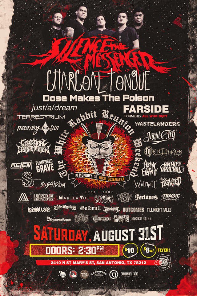 STMMETAL's tweet photo. Two days away, one last time. See you there. ✌🏼 #SilenceTheMessenger https://t.co/b0WtSoqfFQ