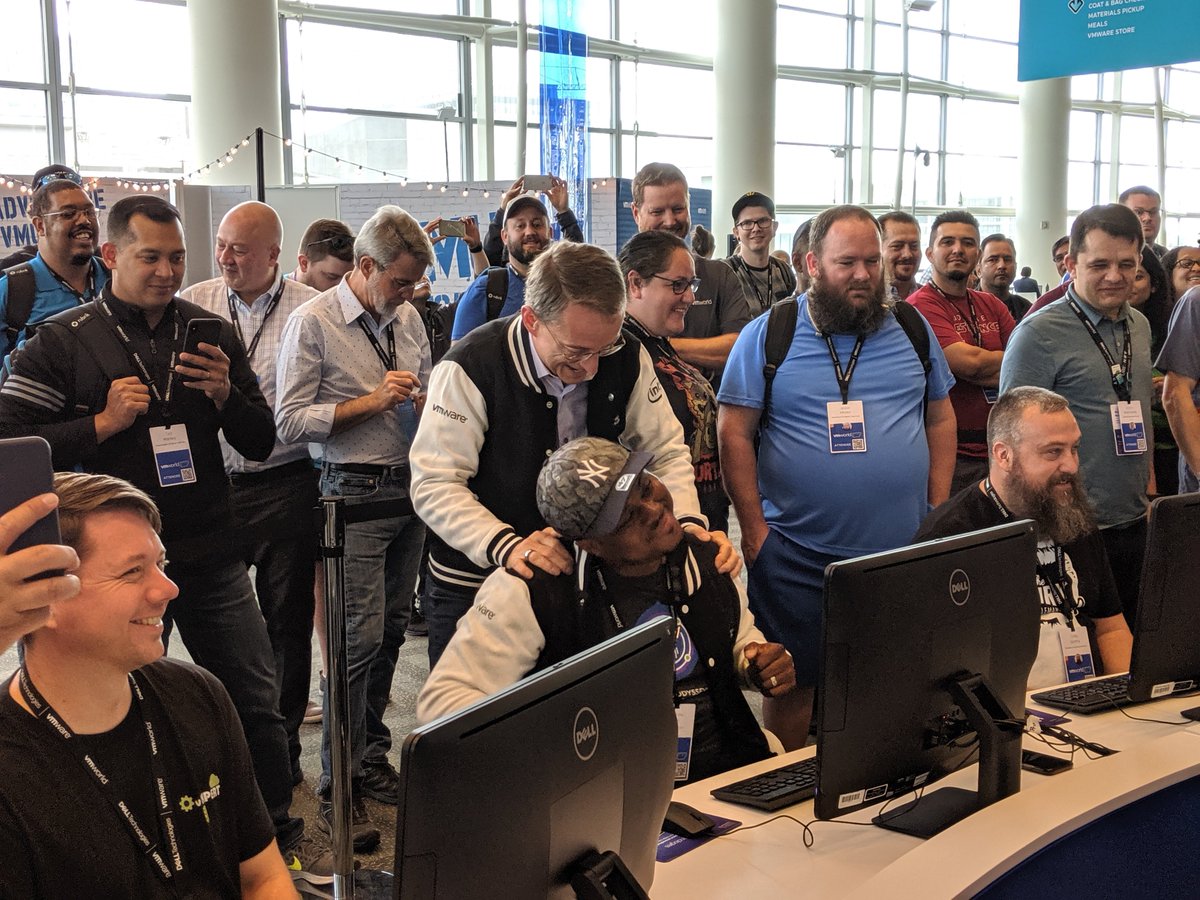 PGelsinger's tweet image. Dropped in on Odyssey by @VMwareHOL this morning to cheer on semi-finalists. What a great event! Thanks to all who participated. #VMworld