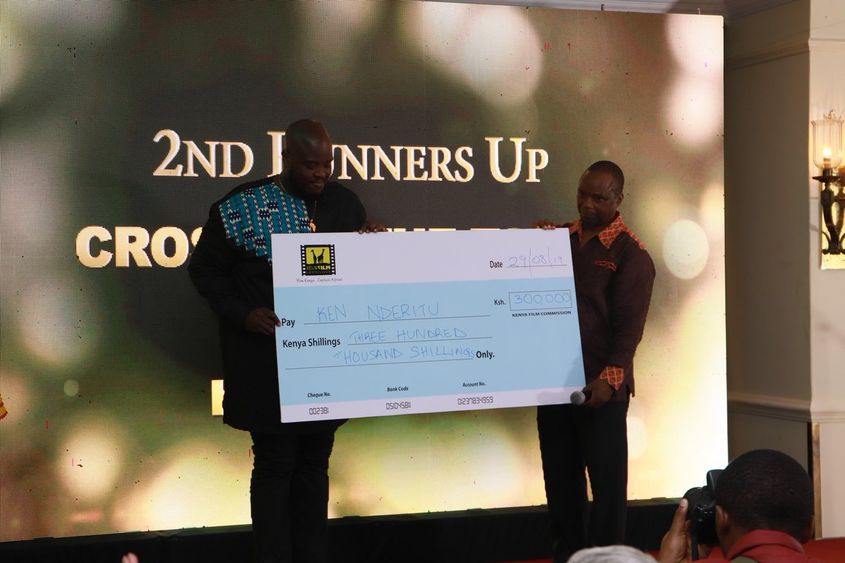 kenyafilmcomm's tweet image. Crossing the Tsavo by Ken Nderitu wins the Second Runners Up position in the #BestScriptKE competition scooping KES 300,000