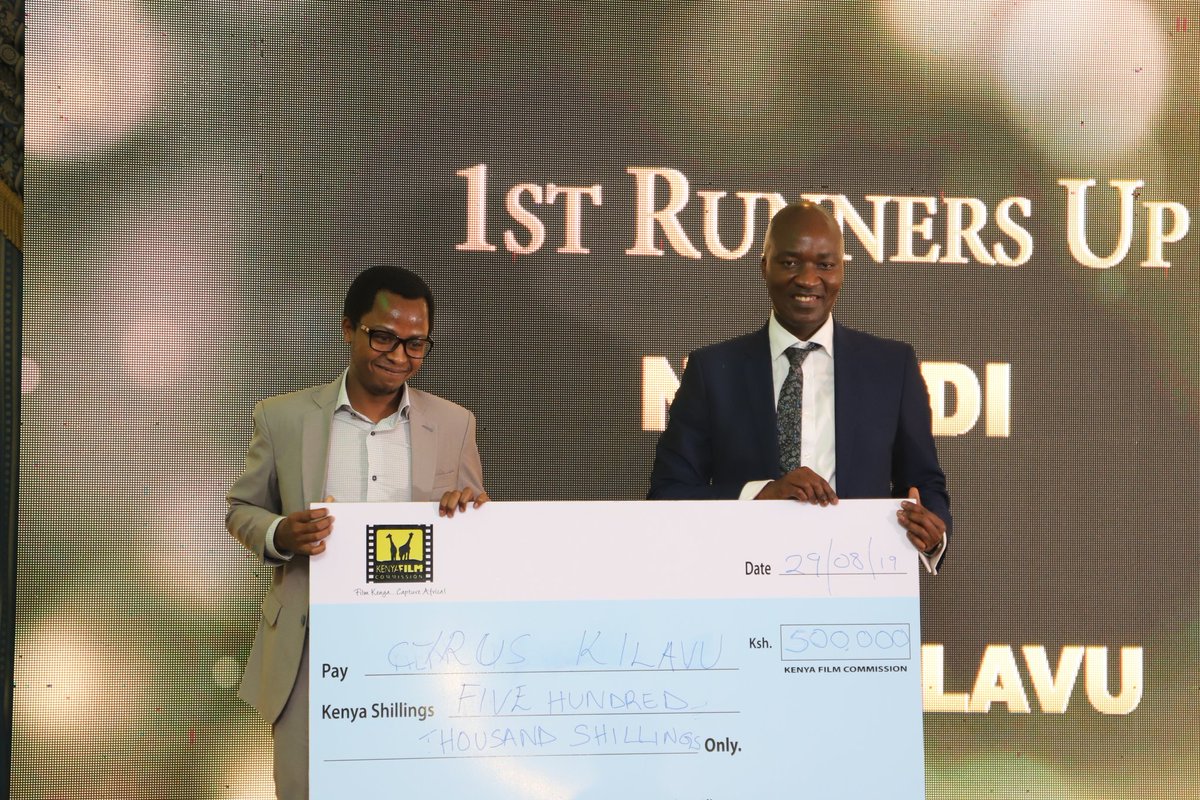 kenyafilmcomm's tweet image. Ndondi by Cyrus Kilavu wins the first Runners Up position in the #BestScriptKE competition walking away with KES 500,000
