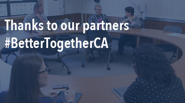 The #BetterTogetherCA Initiative is coming to an end, but we hope you will continue to seek out professional learning through our partners, including @EdcampUSA, @cueinc, @teacher2teacher, and @TeachPlusCA! #BetterTogetherCA