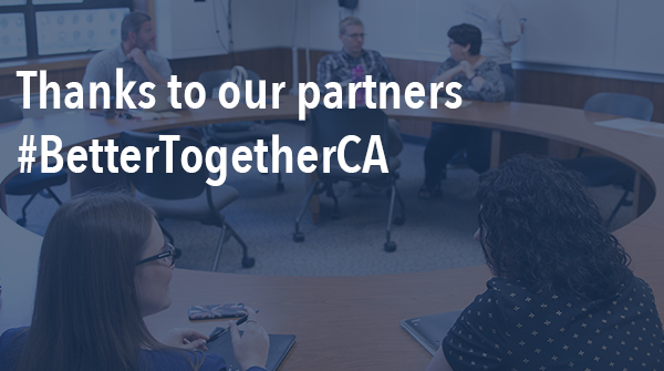 The #BetterTogetherCA Initiative is coming to an end, but we hope you will continue to seek out professional learning through our partners, including <a href="/EdcampUSA/">Edcamp Community by Digital Promise</a>, <a href="/cueinc/">CUE</a>, <a href="/teacher2teacher/">Teacher2Teacher</a>, and <a href="/TeachPlusCA/">Teach Plus CA</a>! #BetterTogetherCA