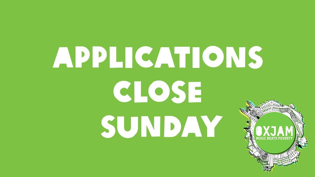 OxjamCambridge's tweet photo. 🚨 There’s not long left to apply for this year’s Oxjam Festival Cambridge! 🚨

To apply, simply click the link below, fill out the short form and we’ll be in touch soon👇💚

https://t.co/jG5NCKj5te https://t.co/bX2TlhwbWR