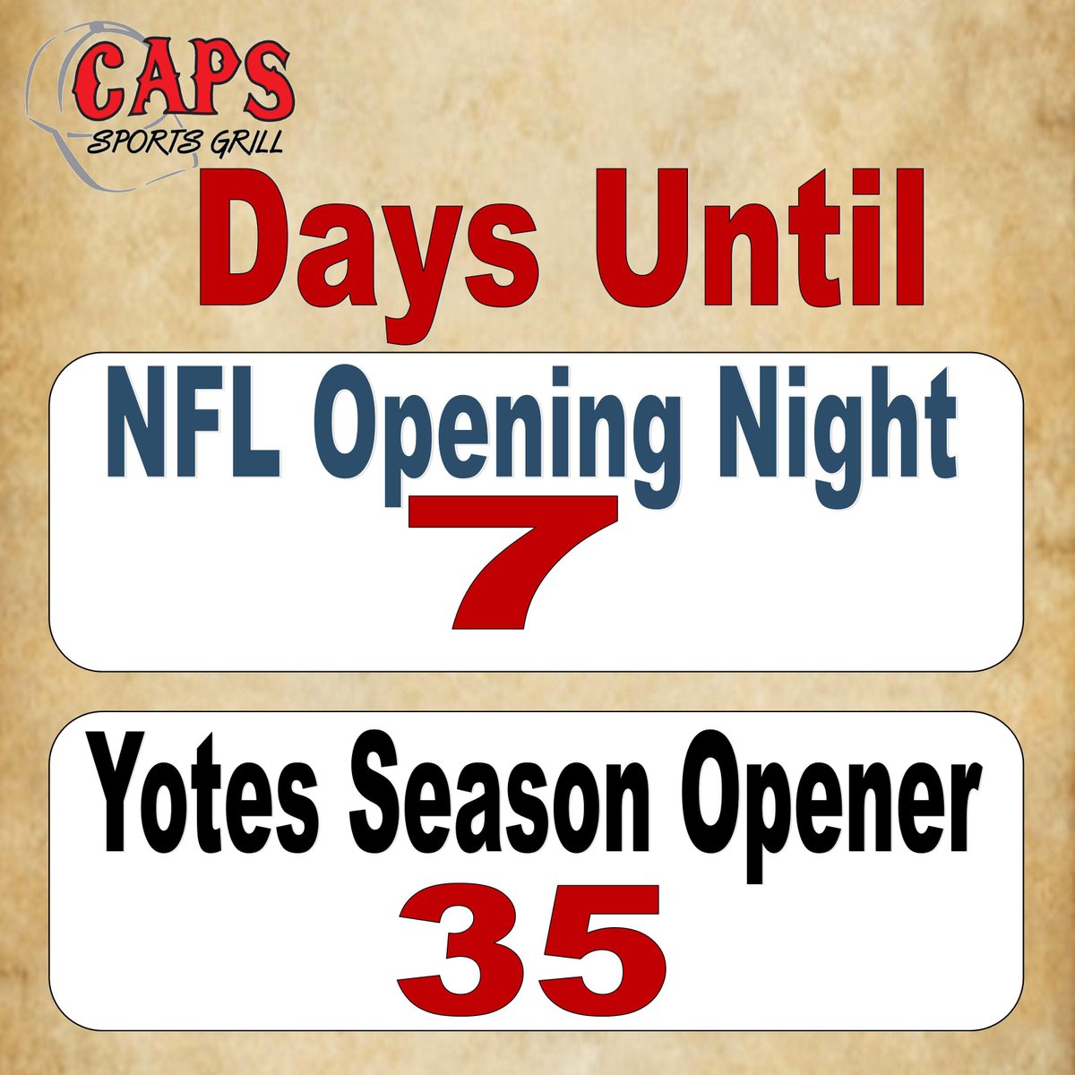 capssportsgrill's tweet photo. College Football has started...Next is NFL and then the NHL @capssportsgrill #NFL #NFLSundayTicket #NHL #NHLCenterIce #OurPack #LetsGoYotes #NCAA #SECFootball #PAC12 #CollegeFootball #NorthPhoenix #SportsBar #GamesWithSound https://t.co/bMlklEb7jF