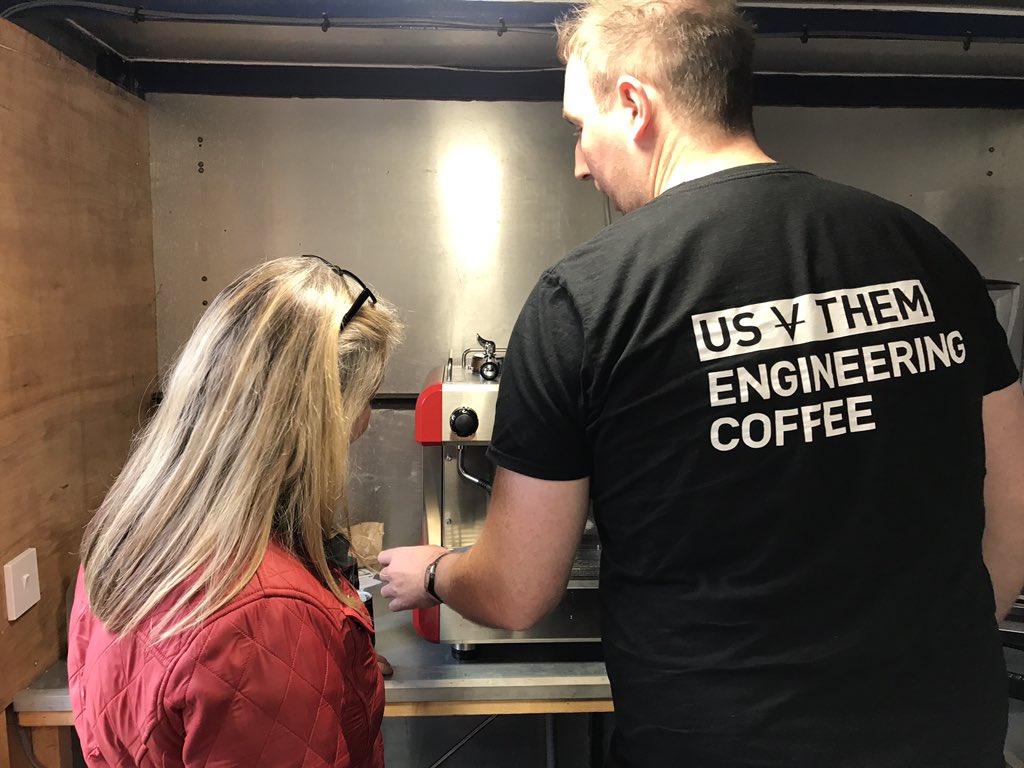 ArgyllCoffee's tweet photo. Hatching exciting plans with Yvonne at Achnashelloch Farm Shop and coffee genius James at Us V Them. Watch this space. βοΈππ₯#specialitycoffee #campbelldairies #coffeeengineerig #contiespresso https://t.co/p8qm9DaBZH