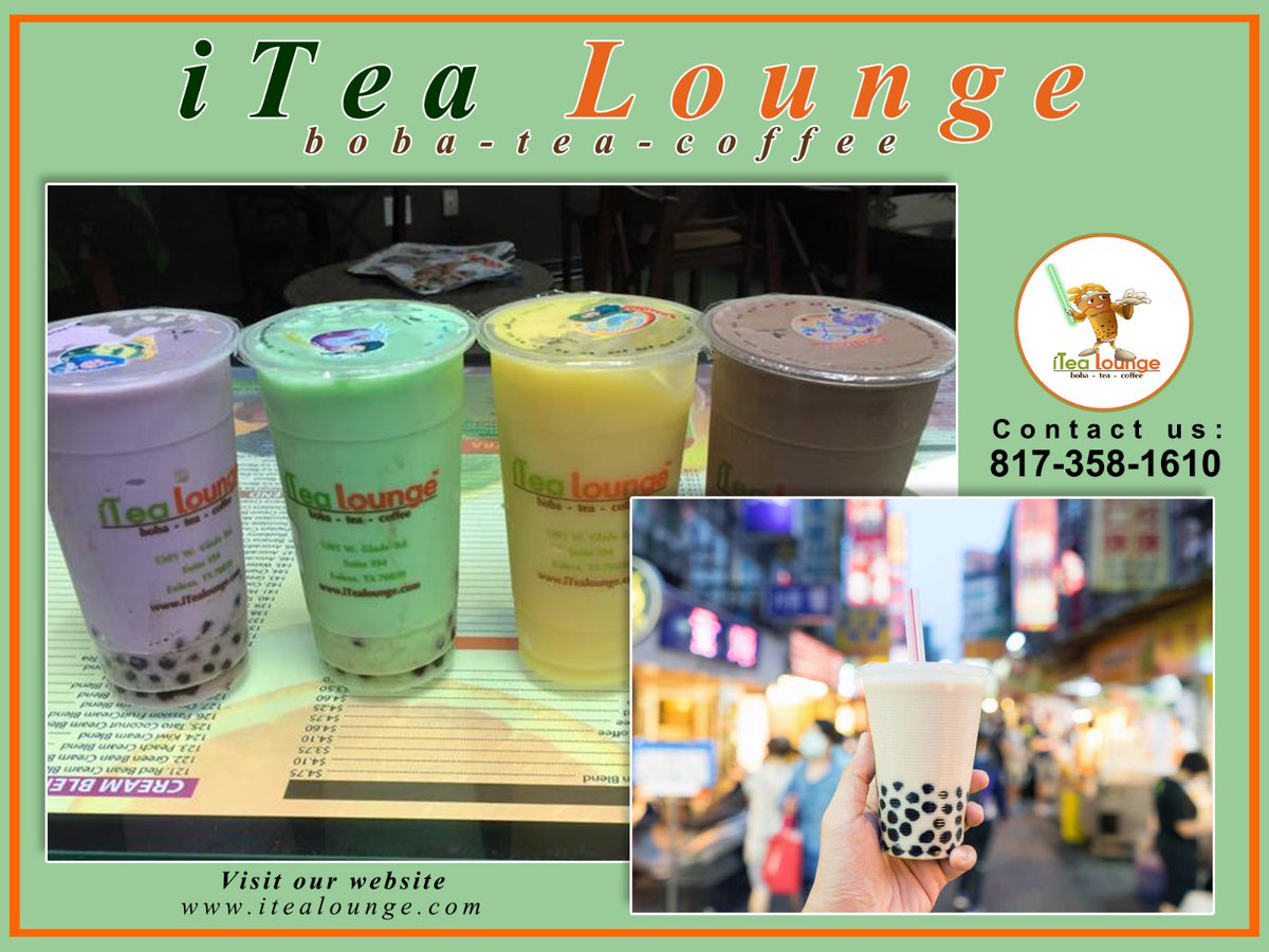 iTeaLoungeShop's tweet photo. iTea Lounge has years of experience in serving bubble tea and guarantees every time you walk into our shop, you are welcomed and left with a smile.
https://t.co/KtDBrUYTb6
#BobaTeaNearMe
#BobaTeaDallasTX
#CoffeeShopNearMe
#BubbleTea
#Smoothies https://t.co/dPJSgFbRL1
