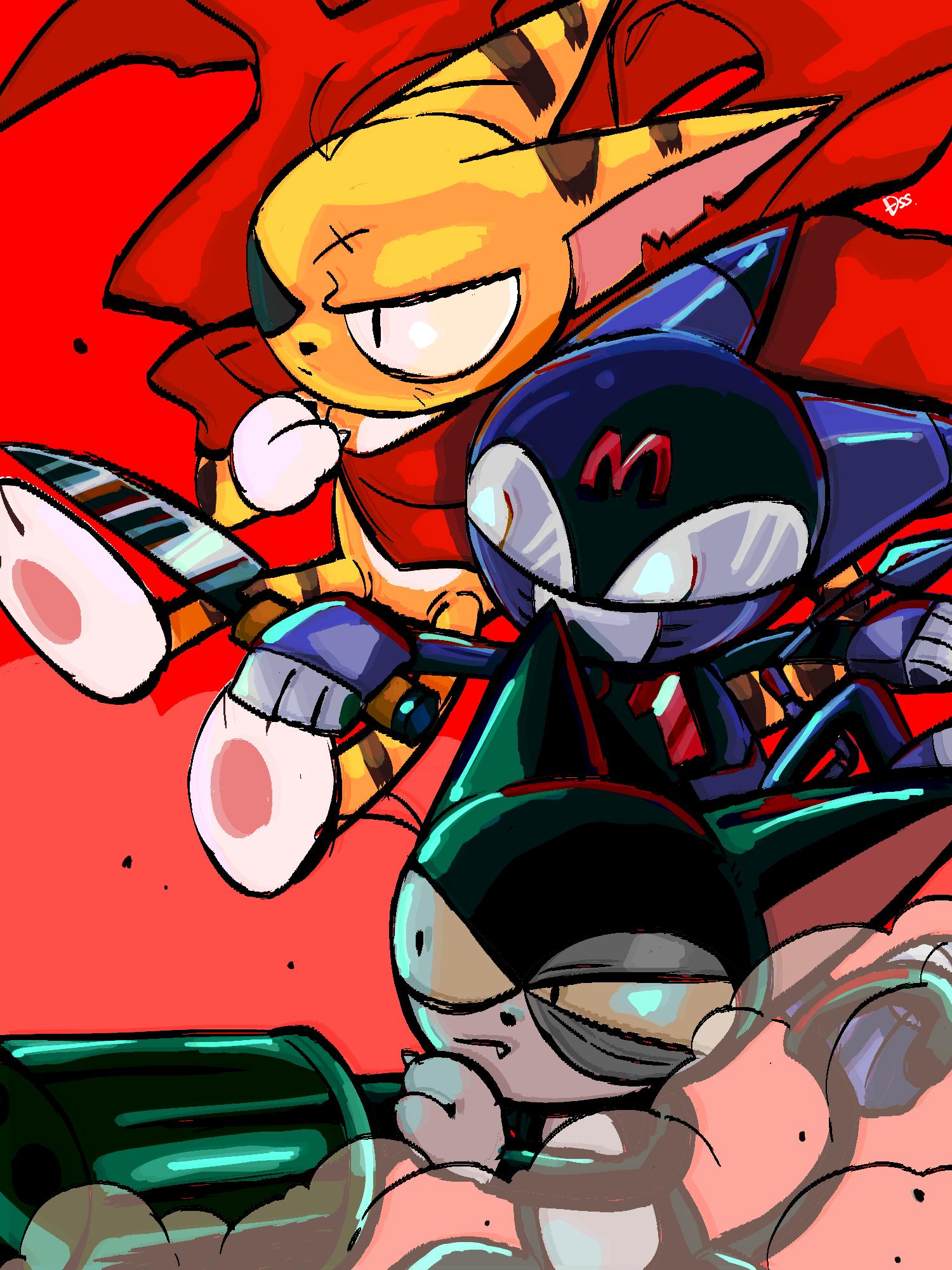 誰かのそうこのすがた サイボーグクロちゃん クロちゃん ミーくん マタタビ 修正後 T Co Smw9hpmocx Twitter