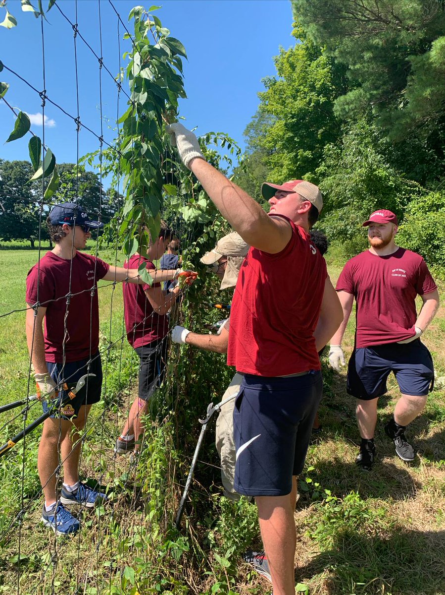 harvardcrimson's tweet photo. Today we were honored to lend a hand for the @harvard class of 2023 day of service! #GoCrimson https://t.co/RIcEGs3ESO