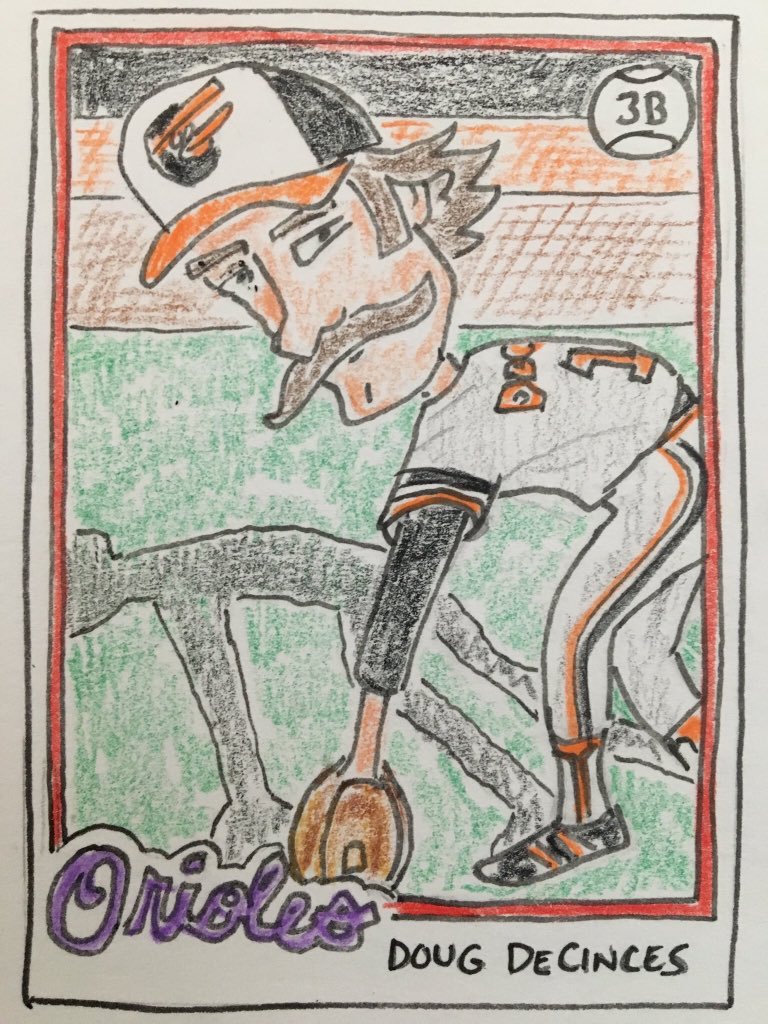 Happy Birthday Doug Decinces. He followed Brooks and preceded Cal but only Doug s stache is in the HOF! 