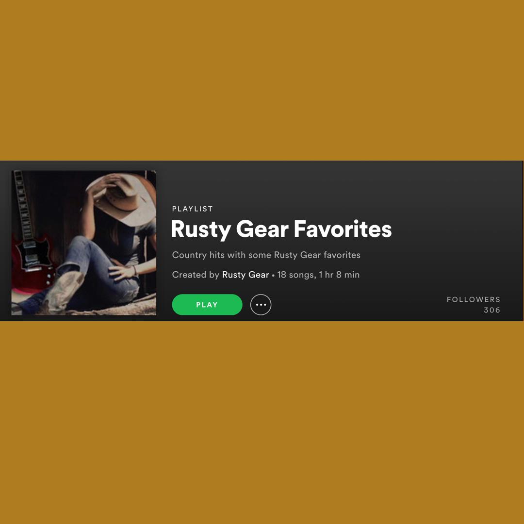 Add 'Rusty Gear Favorites' to your Spotify Playlists ...great country hits plus some RG favorites. open.spotify.com/playlist/0WQlw…