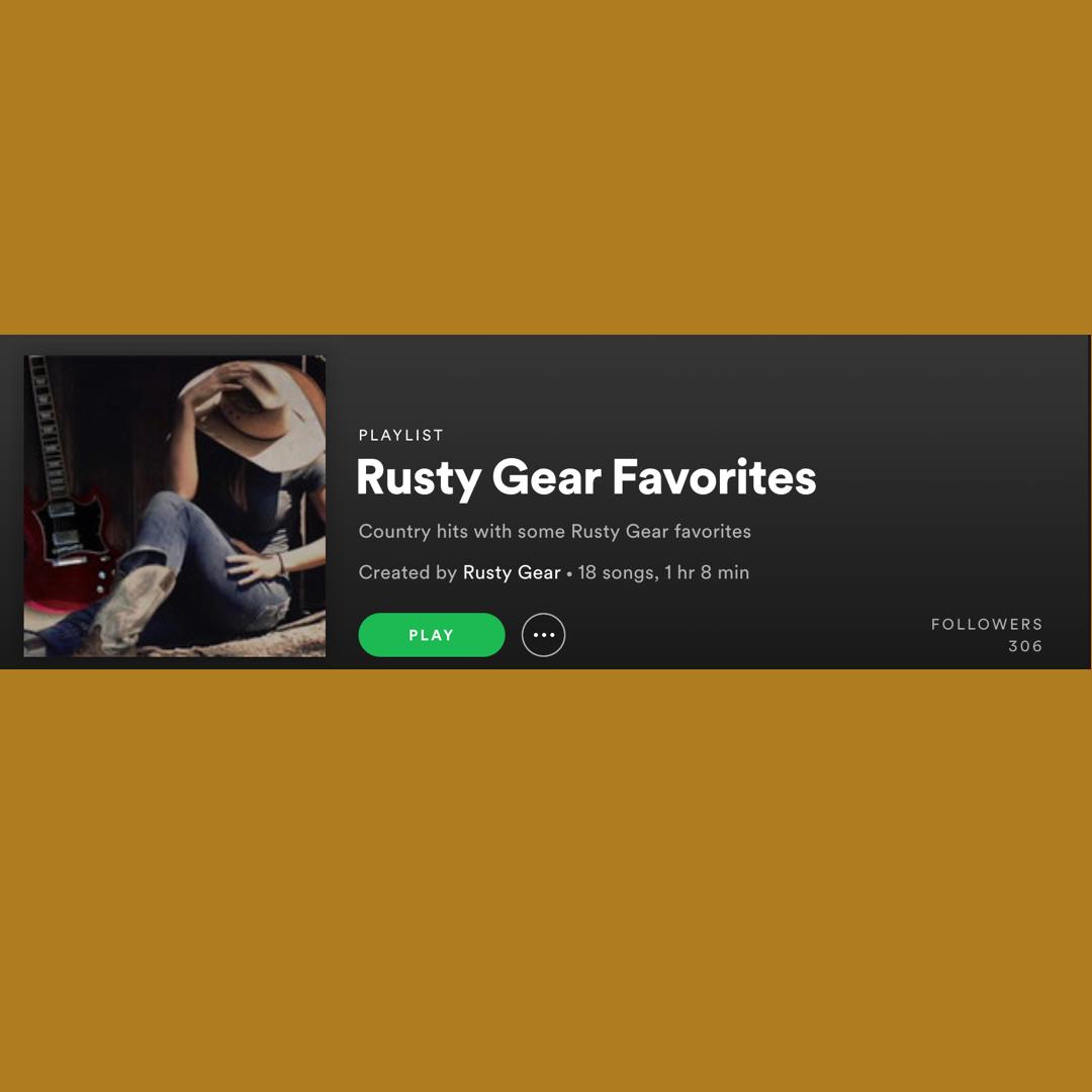 Add "Rusty Gear Favorites" to your Spotify Playlists ...great country hits plus some RG favorites.
open.spotify.com/playlist/0WQlw…