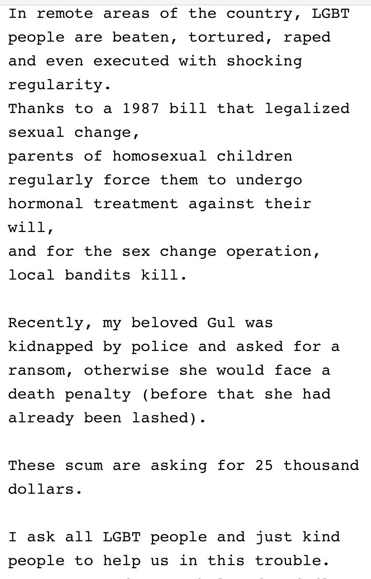 kuromaruku's tweet photo. #EmergencyRequest #Narges #イラン #LGBT #ビットコイン #迷惑メール #詐欺メール
イランの自称LGBTが、パートナーが処罰されるのを防ぐためにビットコインで寄付して!だ、そうです。完全に詐欺とは確定できませんが事実とも確定出来ず。私は詐欺と判断しますがねー。 https://t.co/moCDd3DNI3