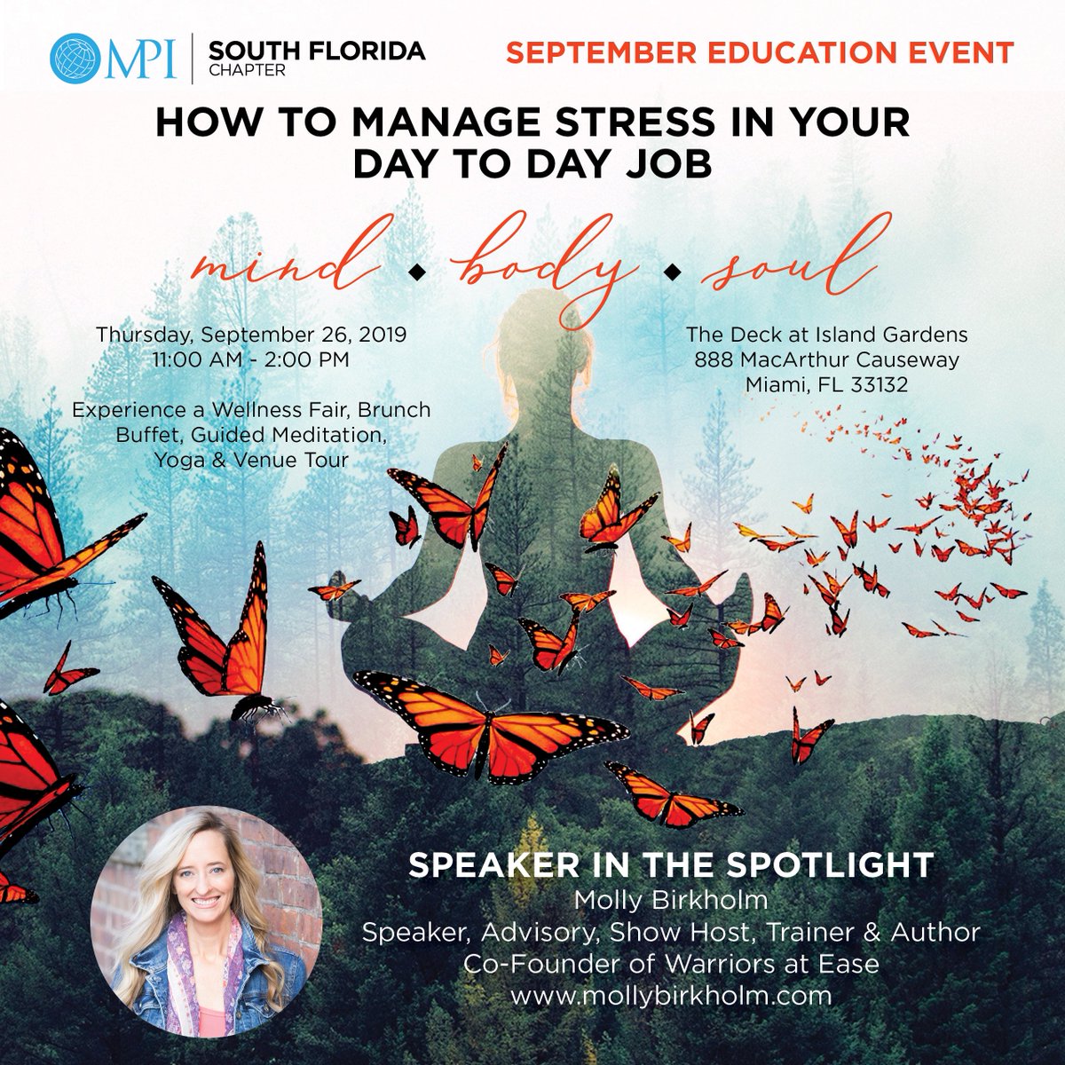Molly Birkholm is our September Speaker for MPISFL Education/Special event!
Register here: mpisfl.starchapter.com/meetinginfo.php…
Inspiring audiences to create meaningful change, practice mindfulness, manage stress, and build resilience.
mollybirkholm.com