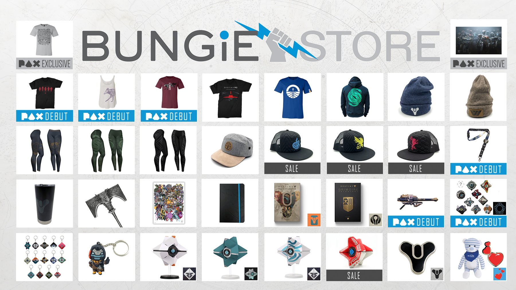 Bungie on X The BungieStore will be at PAXWest in full force. Get your hands on PAX exclusive items and more. https t wHz6urt5pb https t UFk0yzHJMc X