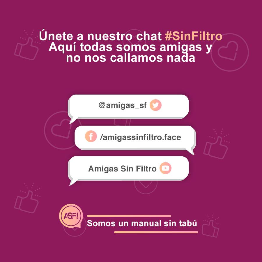 amigas_sf's tweet photo. Nuestras redes ya están disponibles para ti. Te invitamos a seguirnos para no perderte ninguna de las historias #SinFiltro que tenemos preparadas. Entre amigas siempre es mejor 😎

https://t.co/XXw5d6FnG7 https://t.co/7Ya6Cdd618