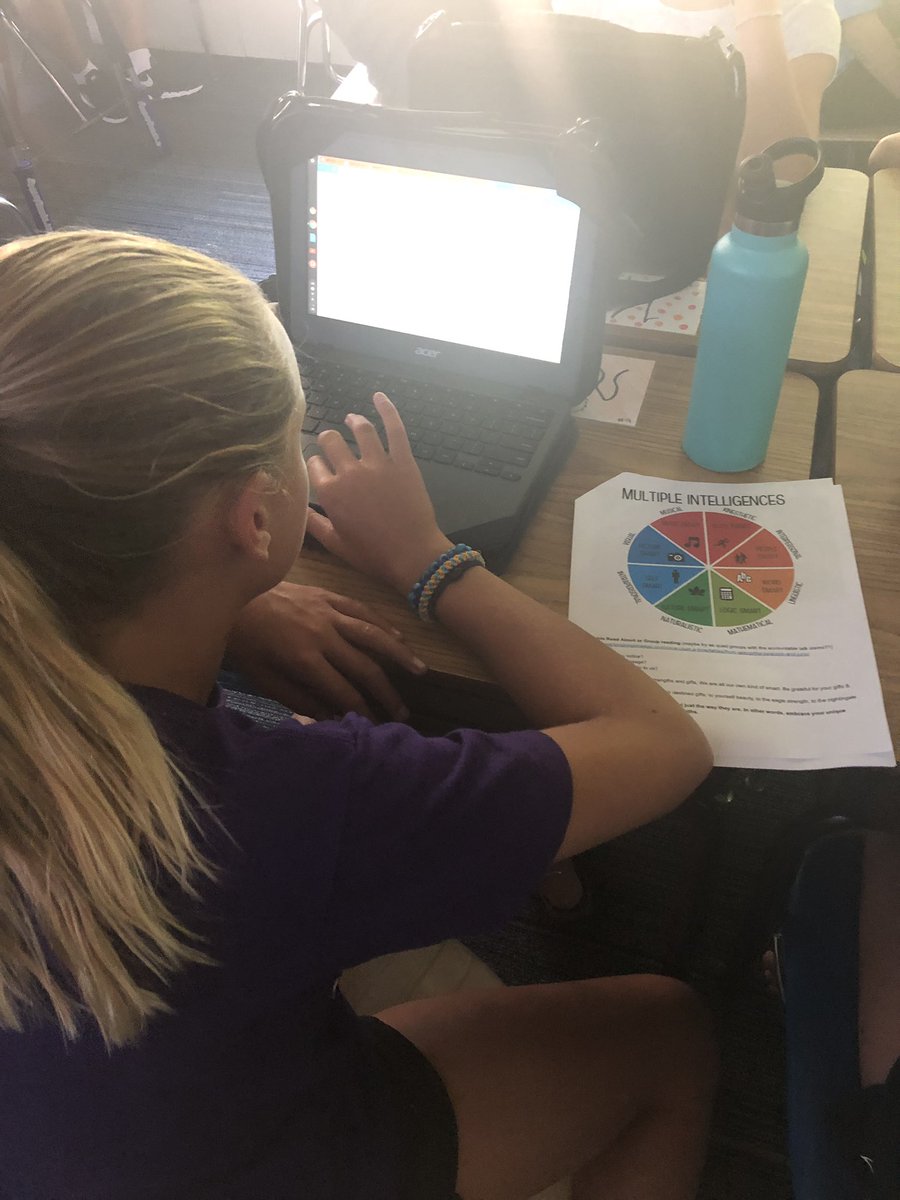 MooseTeach's tweet image. Students are learning about their strengths with an online #multipleintelligence test! They’re also learning about the importance of #grit for future success. So many great discussions!! @LaGrangeD105AAD @dist105
