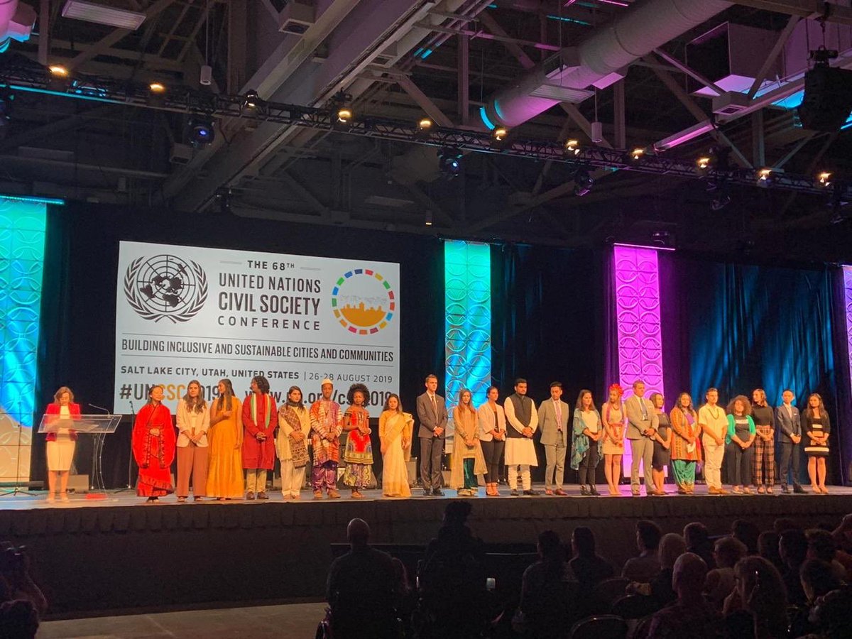 officialCCNYNGO's tweet photo. Our near-silence was the best proof of our tireless work. The #Youth #ClimateCompact drew standing ovations from the audience at the #UNCSC2019 closing plenary b/f a vote was even called! Such momentum is exactly what we need to launch this movement.Let's do it! #ActLocalGoGlobal https://t.co/11EMhbC13y