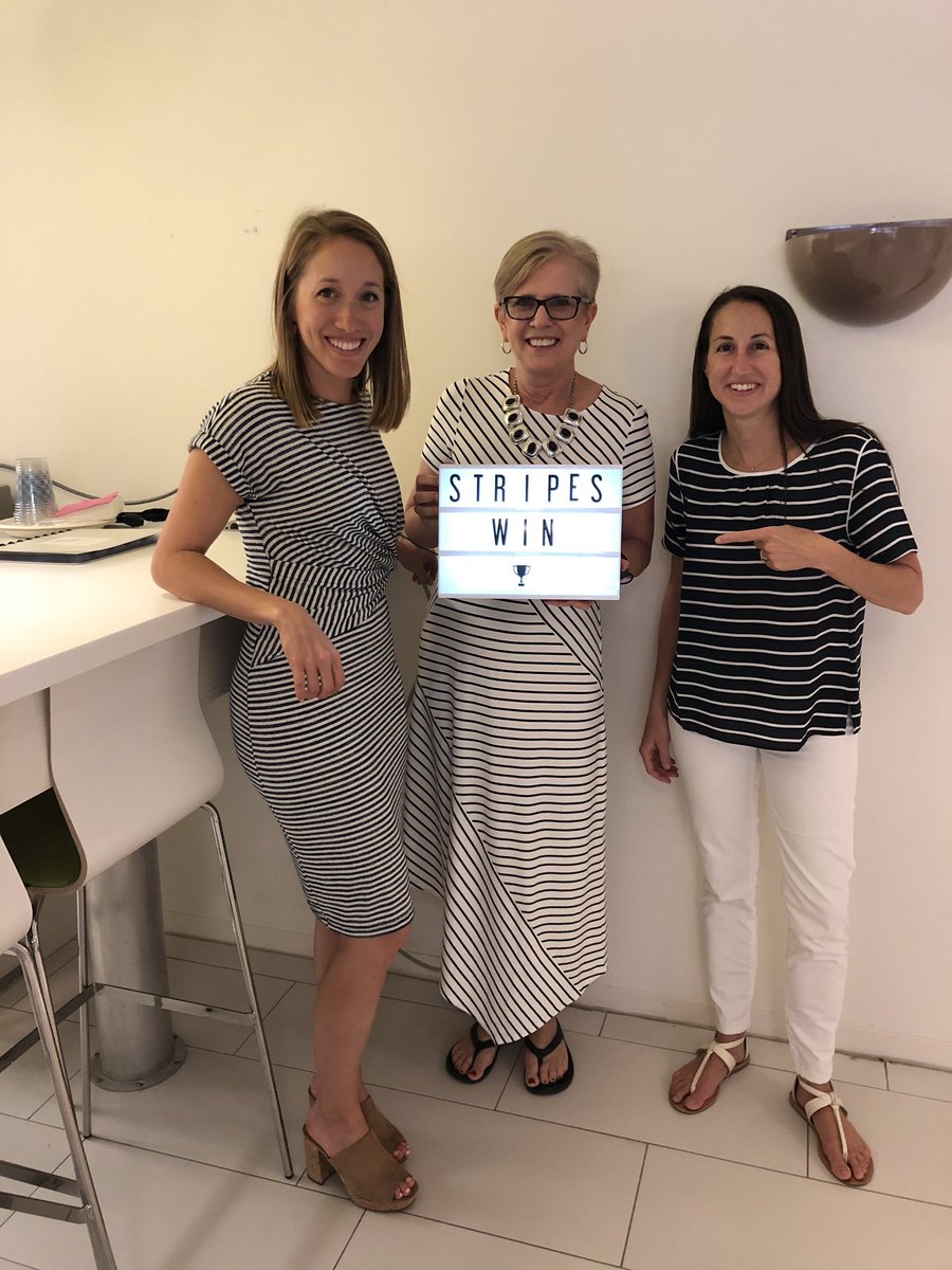 ISAPrez's tweet photo. Like the sign says, it’s a stripey kind of day at ISA! #StripesForTheWin https://t.co/AxV5sMuGaK