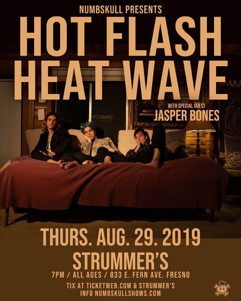 StrummersFresno's tweet photo. t o n i g h t
@HotFlashHeatWav at @StrummersFresno. Tickets available at @TicketWeb or at the door(cash only)
Tickets: https://t.co/5vFetuMbiF
#numbskullshows #strummers #fresno #hotflashheatwave #hfhw https://t.co/HkS3wvGMS6