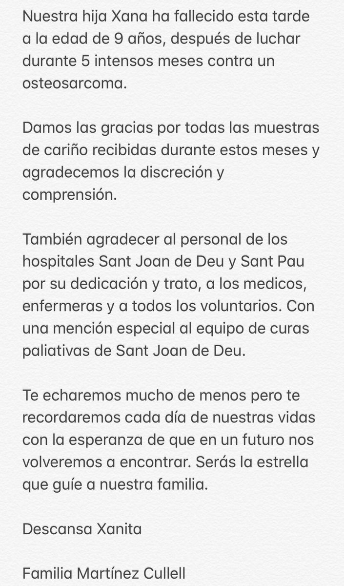 SFS_Striker's tweet photo. Mis condolencias #Lucho y familia,  mucho animo y fuerzas | Condolences to #luisenrique &amp; family, lots of strength 
#spanishfootball #futbol #dep https://t.co/R6CtSD4Umv