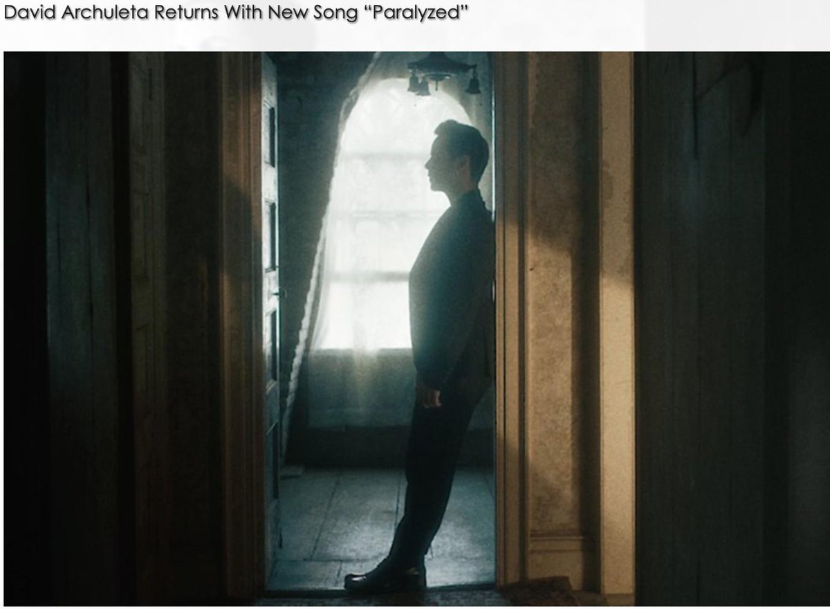 suttygal's tweet photo. "On August 27th, he (@DavidArchie) unveiled a new song “Paralyzed” from his upcoming 8th studio album. [YAY!!!😃]  (Last year, he released the Christmas album.)"  ~ from #PMStudio https://t.co/lEB61PGWkF https://t.co/YpzjlzuTPC