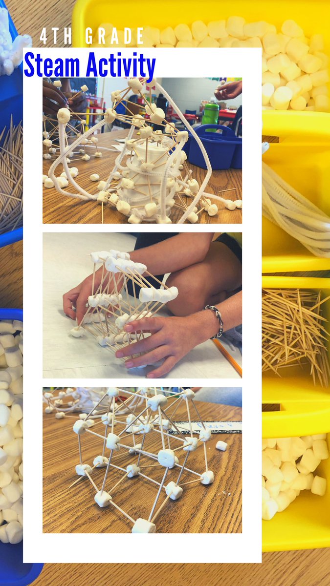 Each team did a great job on their marshmallow towers! Here are a few final results!