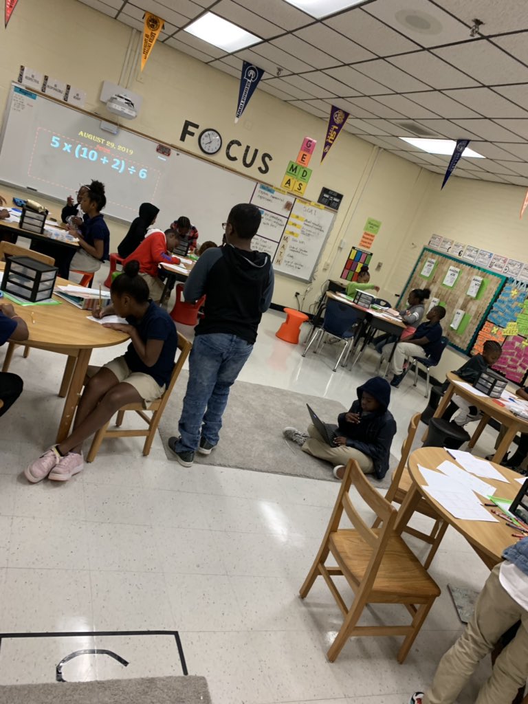 PBell_EdS's tweet photo. They have a CHOICE. They have a VOICE. 🗣 Personalized learning is a GOOOOO! Let them choose how they practice and demonstrate mastery! When they get to choose, they’re ALL IN! #MakingMathWORK #StudentBuyIn @DrLett_SLLewis @CrystalG_MathIC @CSTHeartAtWork #WeRiseTogetherSLLES https://t.co/PFdhIgsNZt