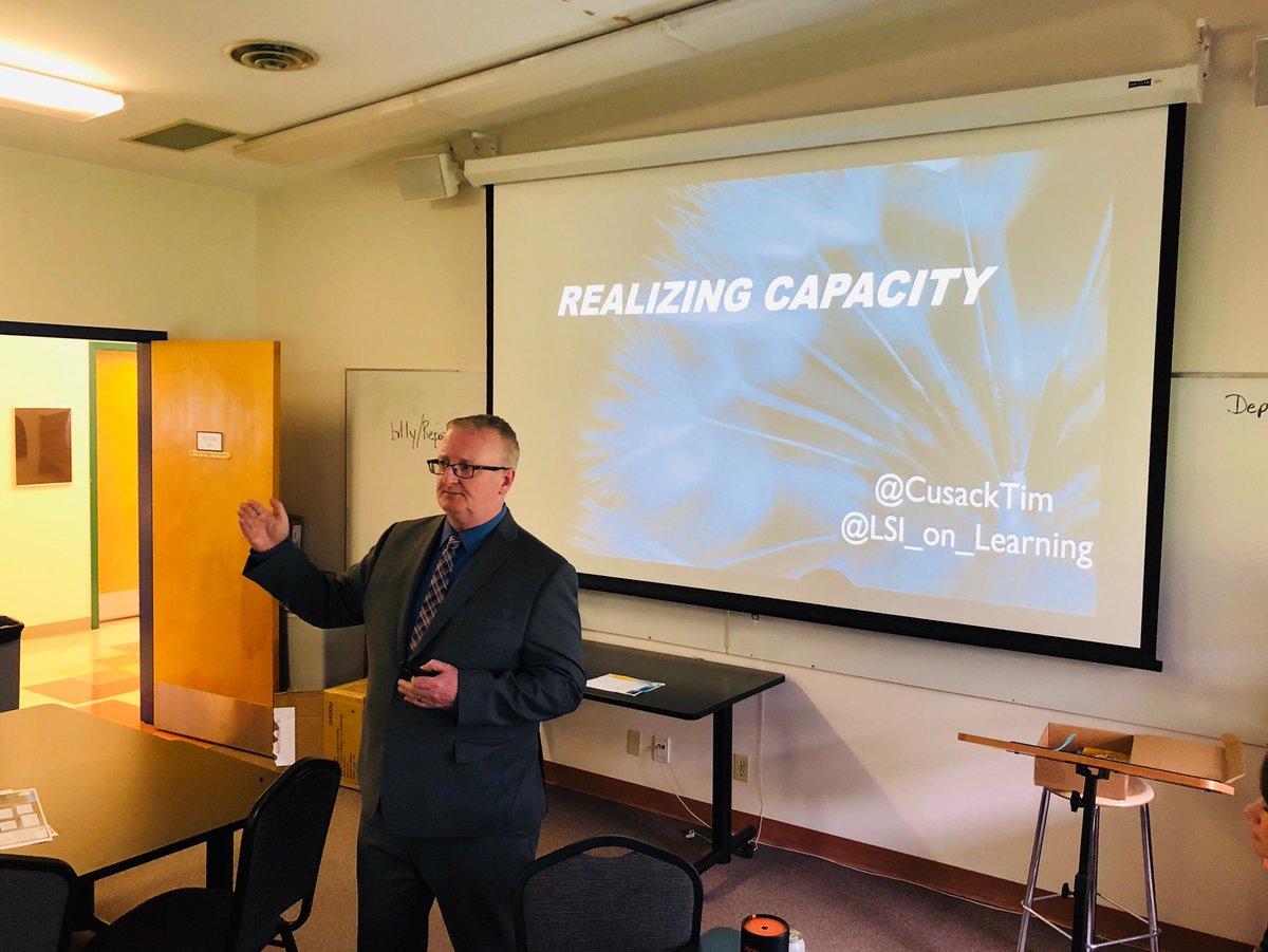 dannymaas's tweet photo. Assistant Superintendent ⁦@CusackTim⁩ delivering an inspiring opening message to our ⁦@LSI_on_Learning⁩ team on “Realizing Capacity”. We are focused, ready, &amp; thrilled to support meaningful, rigorous student &amp; teacher learning for our #ECSDfaithinspired schools! #abed https://t.co/40sX5kNA24