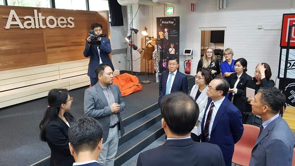 ForethinkOy's tweet photo. Cofounders of Forethink explained the Finnish startup ecosystem to the Mayor of Busan. Forethink is the first Finnish startup with Korean game changers. Time to boost Finland-Korea businesses! #forethink #startup #finland #busan https://t.co/kxNh47sayK