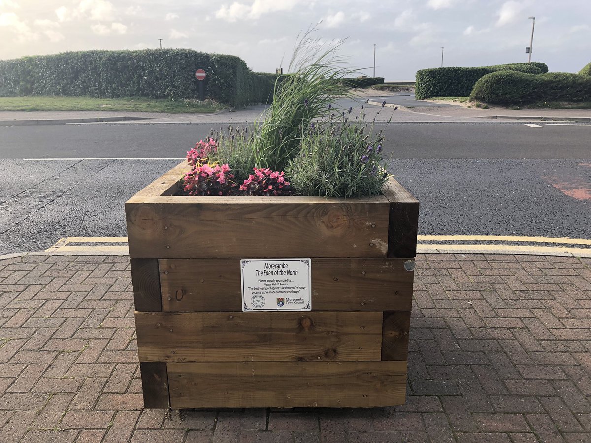 VOGUEHAIRLtd's tweet photo. Today the plaque was installed on the sponsored planter outside our salon. thank you  x @MorecambeBID #morecambe #proud #love  @parisfury1 @TheBaytheSeries @LocalChoice1 https://t.co/3lzEVSJCWn