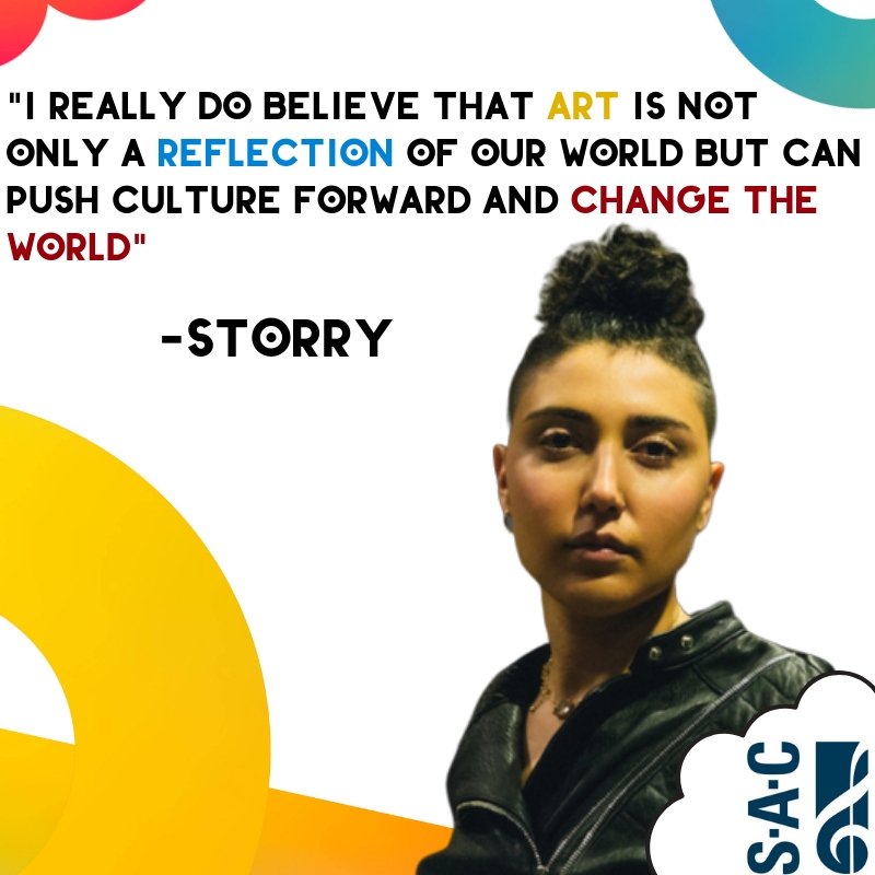 songwritersofCa's tweet photo. Some inspiring words from our friend @storrymusic ☀️
Check the link to read more of our chat with Storry and how you can change the world too 💙
https://t.co/br6DU66Upr
#StayCreative #CreatorsCount #ThePROSofSAC https://t.co/b8SjSI9NUI