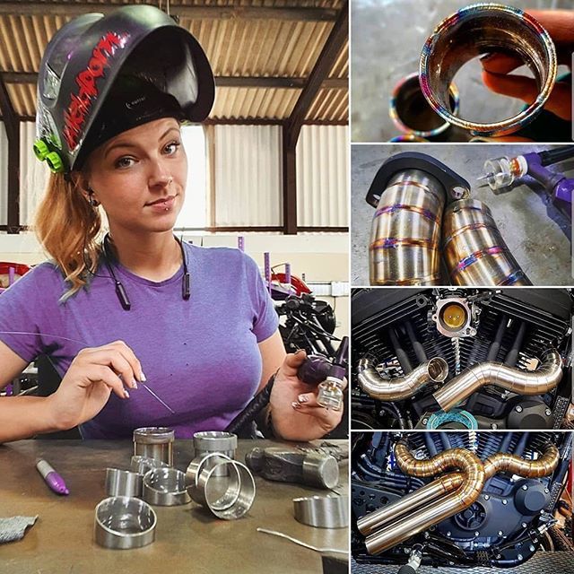 longevitywelds's tweet photo. Shoutout to @tipsy_unicorn94 for looking good while working on those exhausts.
Check out her page @tipsy_unicorn94
-
#welding #welder #tig #tigwelding #gtaw #girlswhoweld #furickcup #fupa12 #optrel #panoramaxx #motorbike #custom #customexhaust #weldporn … https://t.co/Sa2GWK8VLU https://t.co/Ewzb2JyJzD