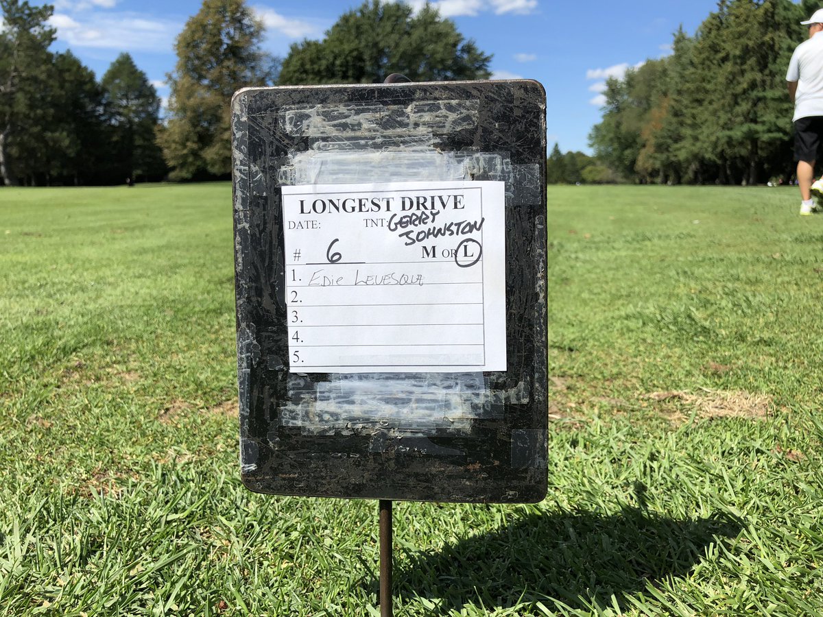 Thank you Rotary Club! So far Eddy’s niece Edie is winning. I’m sure he loves this! #LetsRollOutALS #GolfForeALS <a href="/LetsRollEddy/">Eddy K. Lefrançois</a>