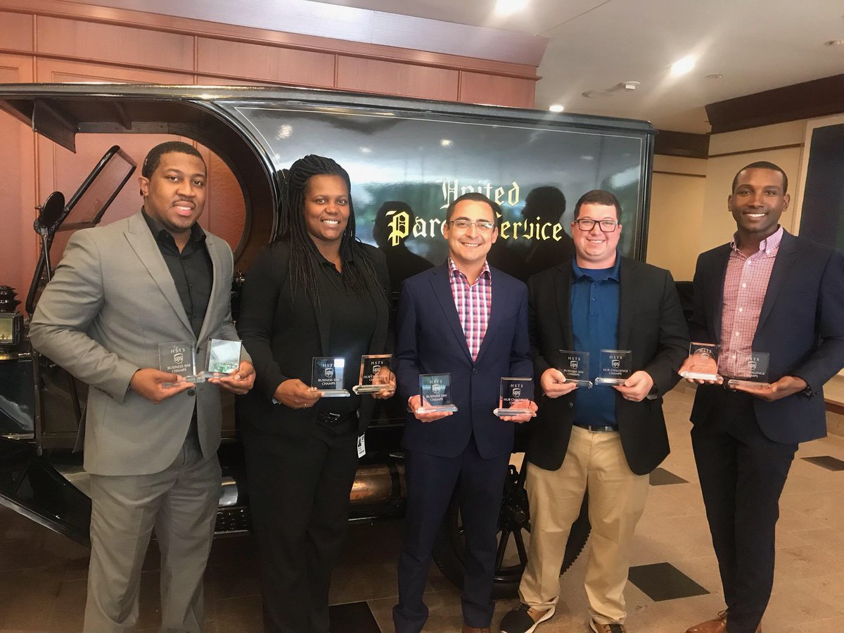 Congratulations to this group of leaders that won the UPS Corporate Hub Supervisor Training School business simulation and hub challenge.  Three of them from <a href="/SouthAtlUPSers/">SouthAtlantic UPSers</a>!  Excellence is our expectation! #WeAreUPS  <a href="/DJFightingIrish/">Derrick L. Johnson</a>  <a href="/KeithHi40724978/">Keith Hill</a>