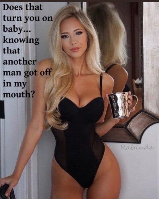 QCuckie's tweet photo. Would you kiss her after she’s swallowed him? #cuckold https://t.co/X8Gk0aV0Jl
