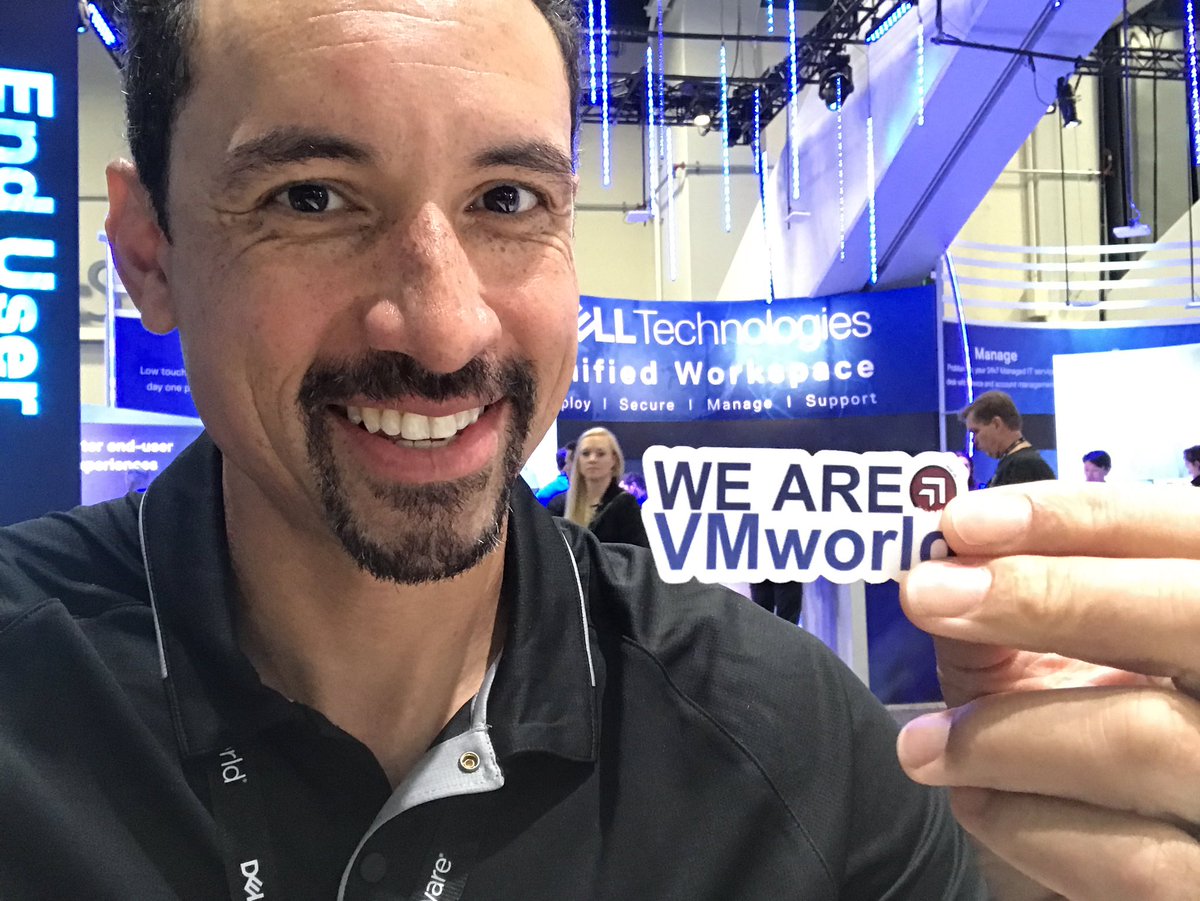porterdeleon's tweet photo. Don’t forget to record your own #WeAreVMworld video at #VMworld and post it using this hashtag!!! It can be as simple as you staring into the camera and then smiling, or as crazy you want! #LevelUpVideo https://t.co/PAf8RRvgW3
