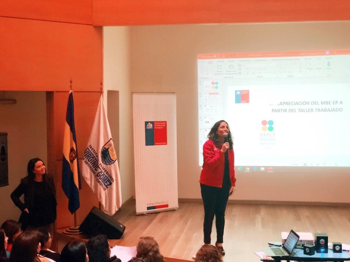 SubEducParv's tweet photo. Finalizamos nuestro #GobiernoEnTerreno participando de una jornada de socialización del Marco para la Buena Enseñanza de Educación Parvularia #MBE_EP con más de 150 educadoras de la región de #Ñuble. #ChileEnMarcha #LosNiñosPrimero🧒🏽👧🏽 https://t.co/IFsc5rRebq
