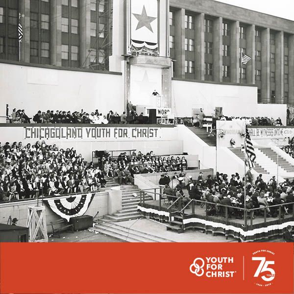 ClevelandYFC's tweet photo. Youth For Christ Magazine stated in one issue, “Ten thousand teenagers are expected to make decisions during Billy Graham’s days in Chicago, and Christians all across Chicagoland...” #YFC75th #YFCUSA https://t.co/WJ3egIthkM
