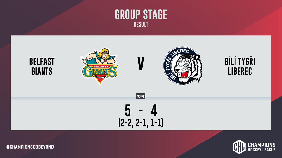 They've done it - @BelfastGiants win on their CHL debut! #ChampionsGoBeyond